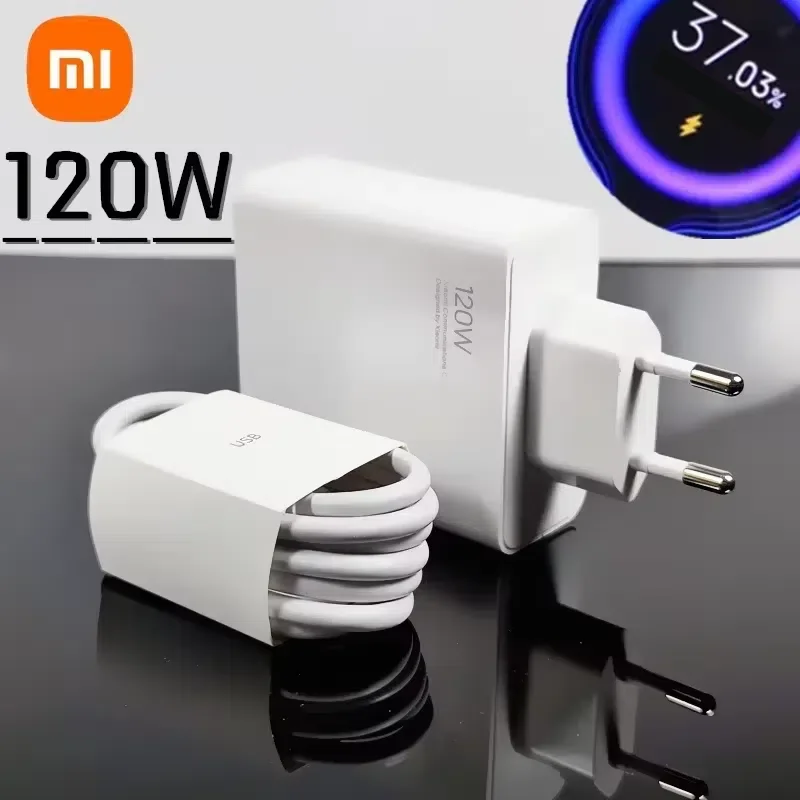 Xiaomi USB C 120W Gan Super Fast PD Charger For Laptop Tablets IPhone 15 IPad Macbook OPPO Samsung USB Quick Charging Adapter