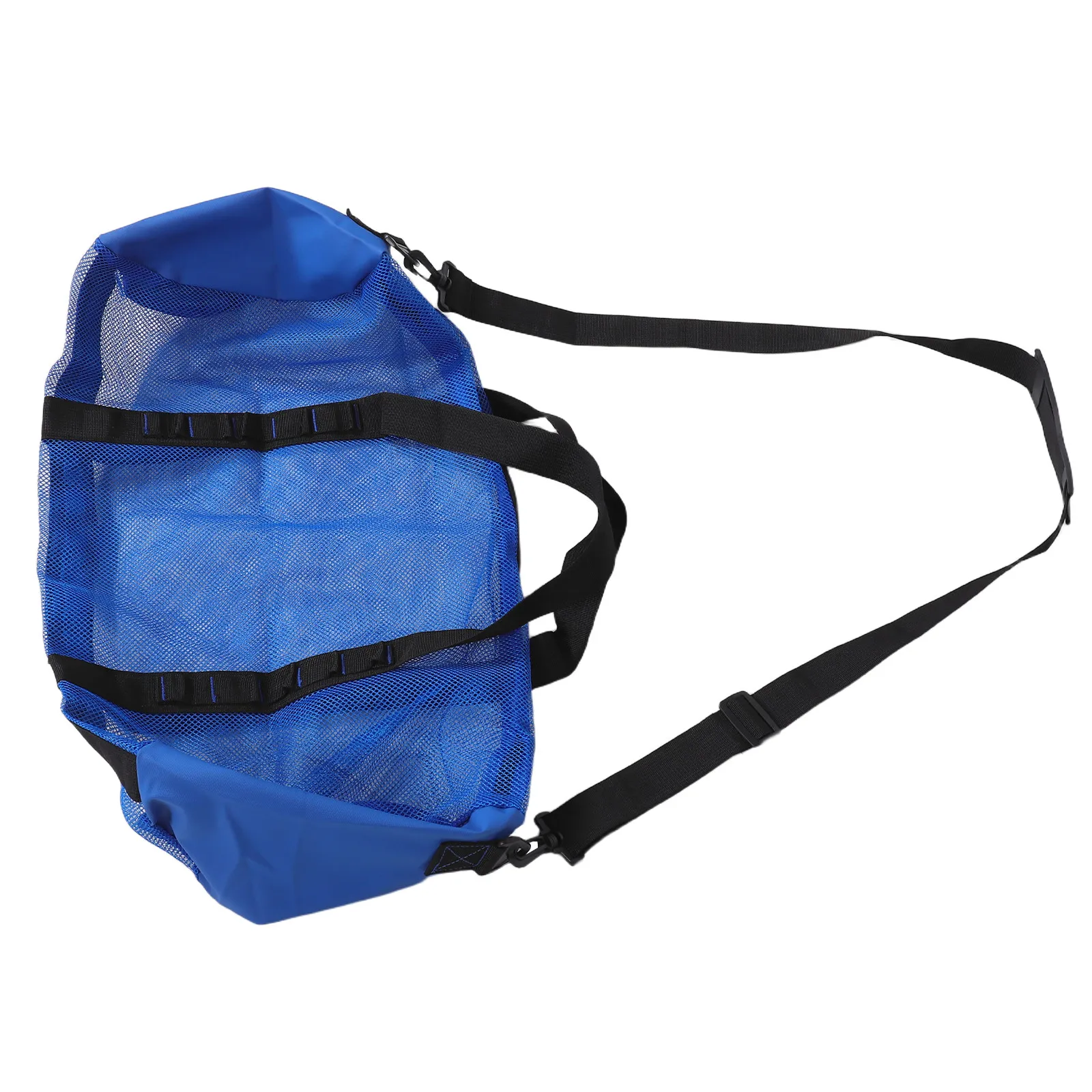 Foldable Round Mesh Shoulder Beach Bag Breathable Quick Dry Mesh Duffel with Drawstring Closure for Diving Snorkeling Gear