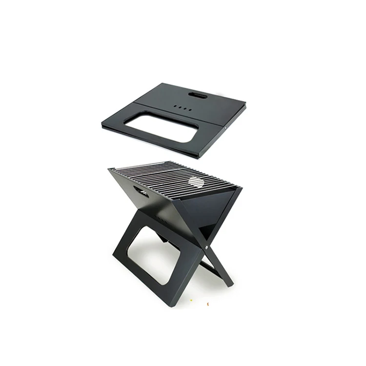 

Hot sales Tabletop X Type Easily Assembled Foldable/Folding Portable Smokeless BBQ Barbecue Kebab Outdoor Notebook Charcoal Camp