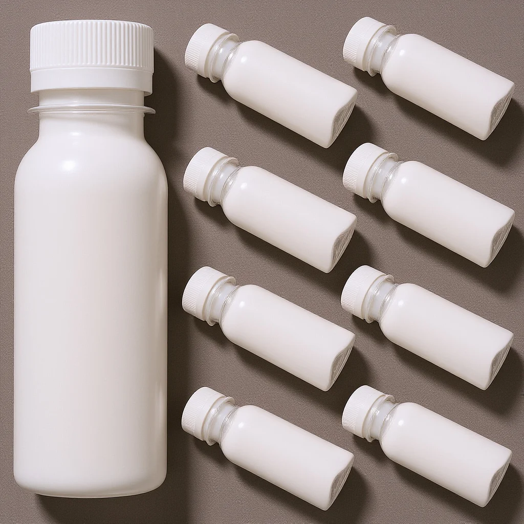

Clear 100ML Plastic Juice Bottles 30pcs Empty Milk Containers for Breakfast Soy Drink Portable Outdoor Beverage Storage Reusable