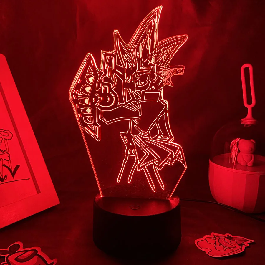 

Anime Duel Monsters 3D Led RGB Neon Night Light Birthday Cool Gift For Friend Bed Room Table Desk Colorful Decor Yugi Lava Lamps