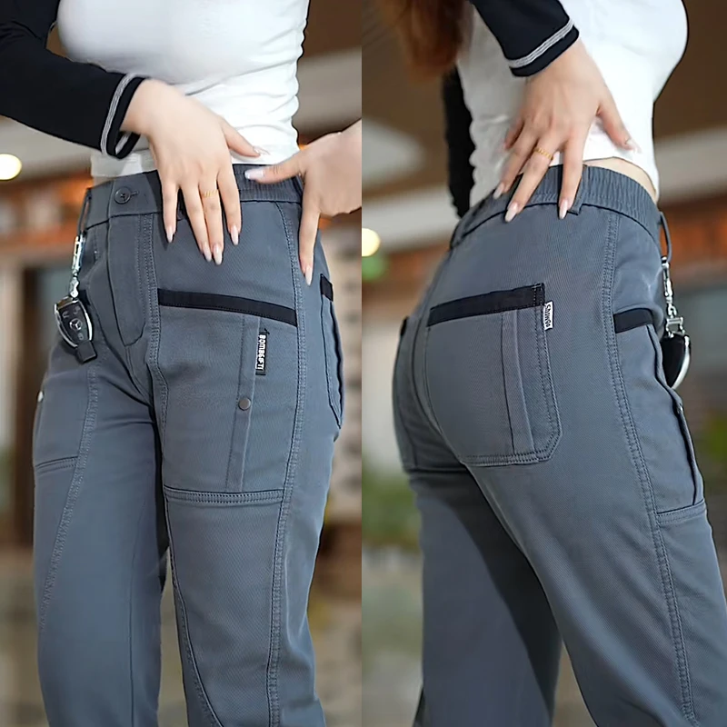 

Мужские повседневные брюки с высокой талией и молнией, осенние, прямого кроя, модные, брендовые, хлопковые, длинные, с четырьмя карманами, молодежные, стильные.