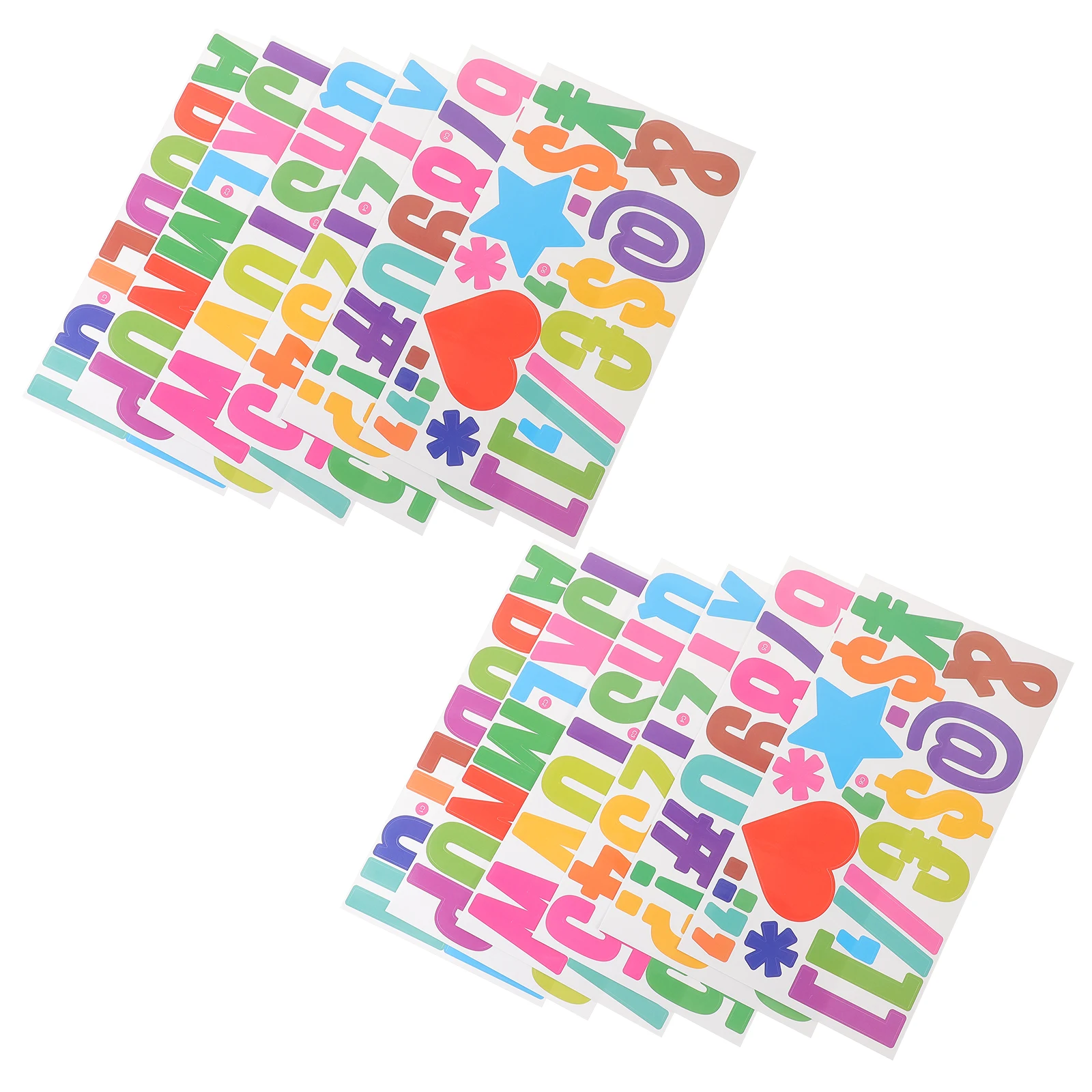 

2 Sets Letter Stickers 25mm Self Adhesive Waterproof Decorative Alphabet Decals for Bulletin Mailbox House Sign Outdoor Garbage