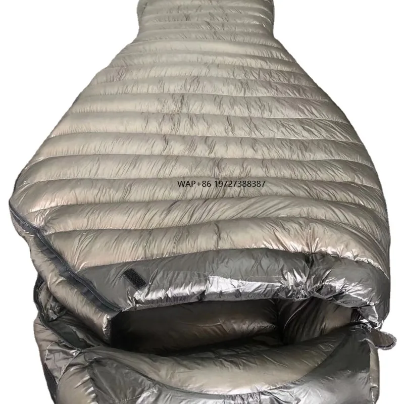 

Спальный мешок для кемпинга: -40 градусов, теплый спальный мешок из гусиного пуха с нейлоном 10D Glacier