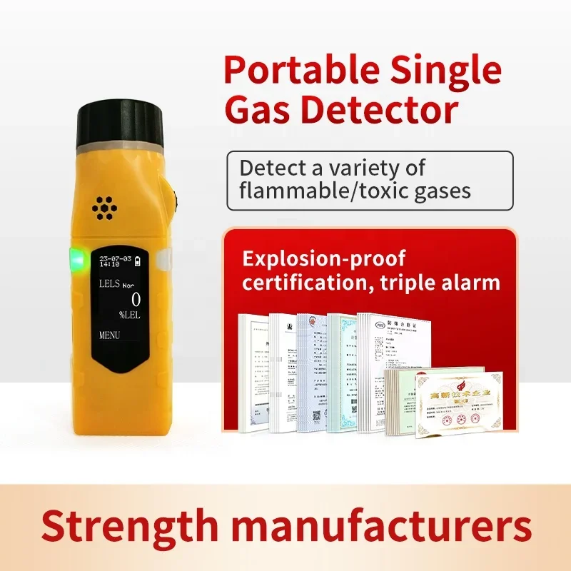 Yaoan Solo O2 detector de fugas de gas portátil, compacto, de larga vida y bajo costo