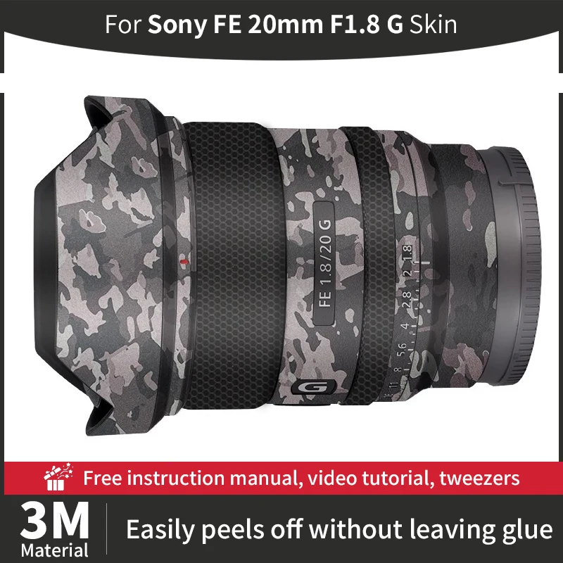 For Sony 20mm Skin Sony FE 20mm F1.8 G Camera Lens Skin Anti-scratch Camera Lens Sticker protective film