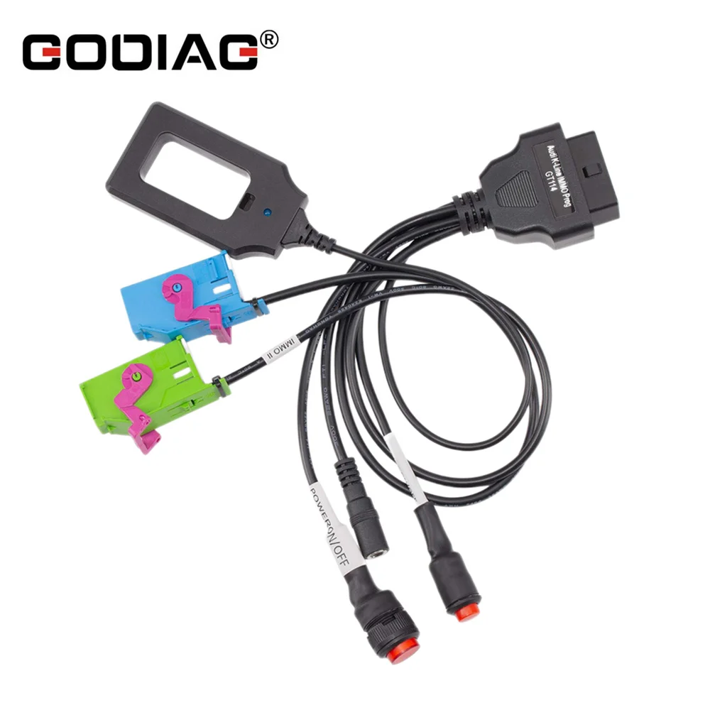

GODIAG GT114 K-Line IMMO для Audi A4 A6 C5 2-го и 3-го поколений: платформа для тестирования и программирования ключей IMMO на приборной панели, кабель