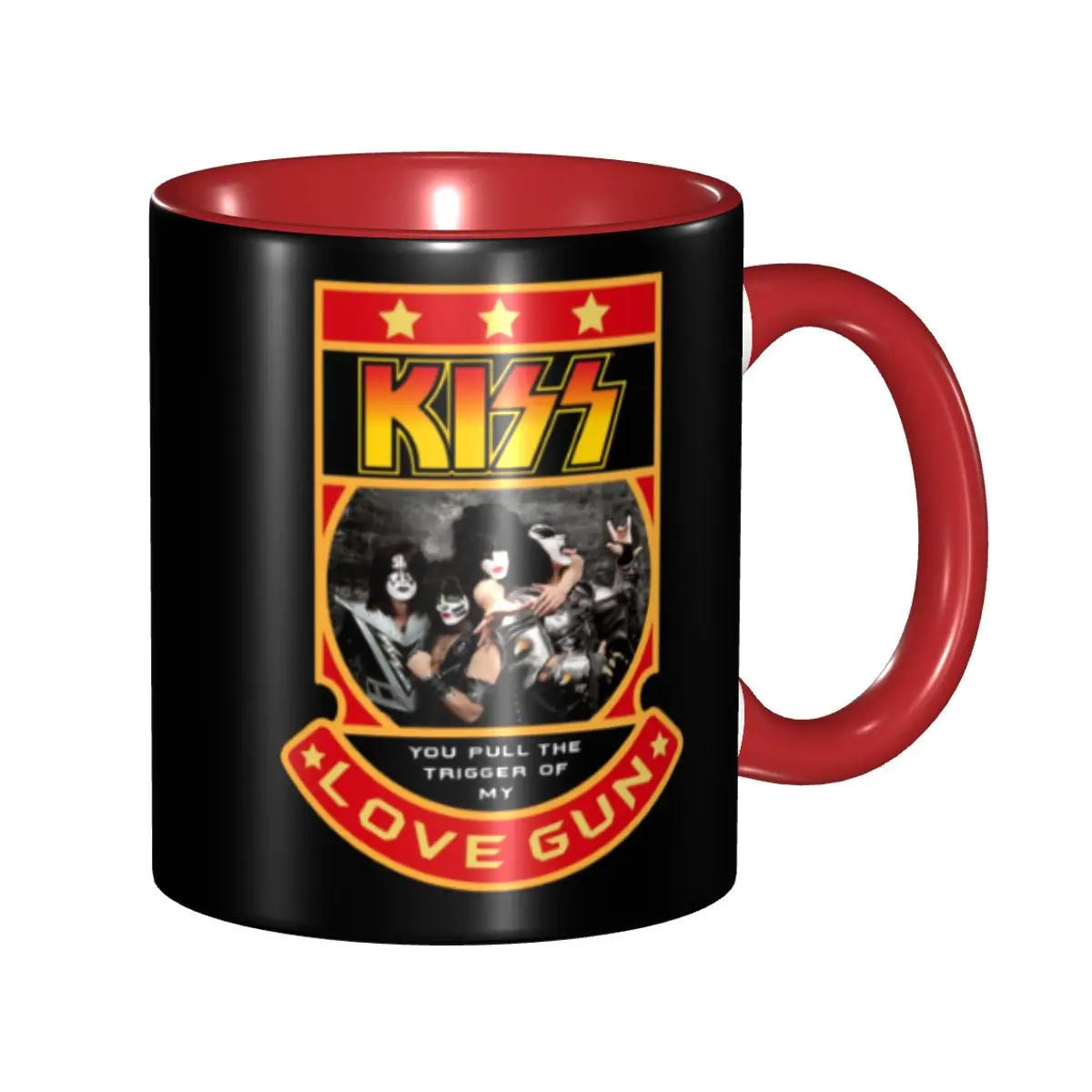 

Personalized Heavy Metal Rock Music Band Kiss Mug DIY Ceramic Milk Tea Coffee Cup