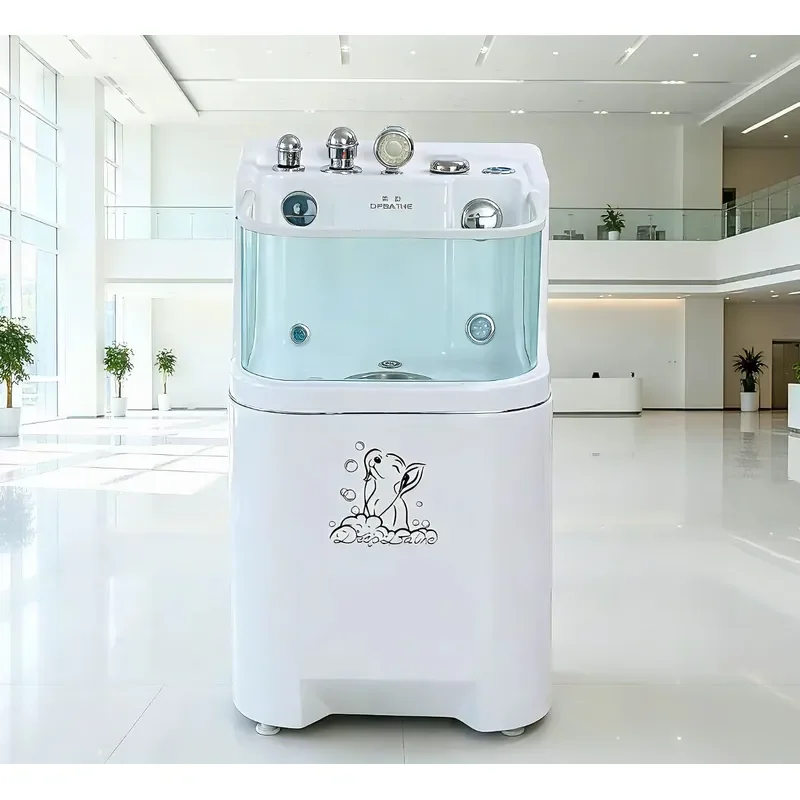 B2B Standardized White Acrylic Pet Spa Equipment for Commercial Pet Grooming Tub