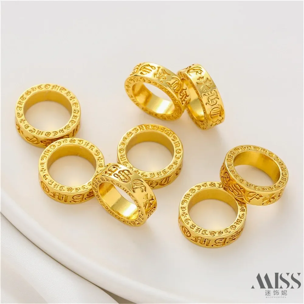 

14K Gold Inlaid Zircon Horse Eye Pendant DIY Accessories Color Retention Pendant Handmade Bracelet Necklace Accessories Material