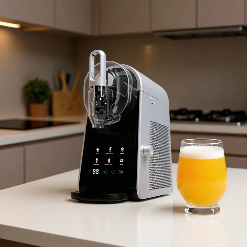 Household Automatic 200W Slushie Machine Energy Efficient Multifunctional Smoothie Milkshake Ice Cream Maker