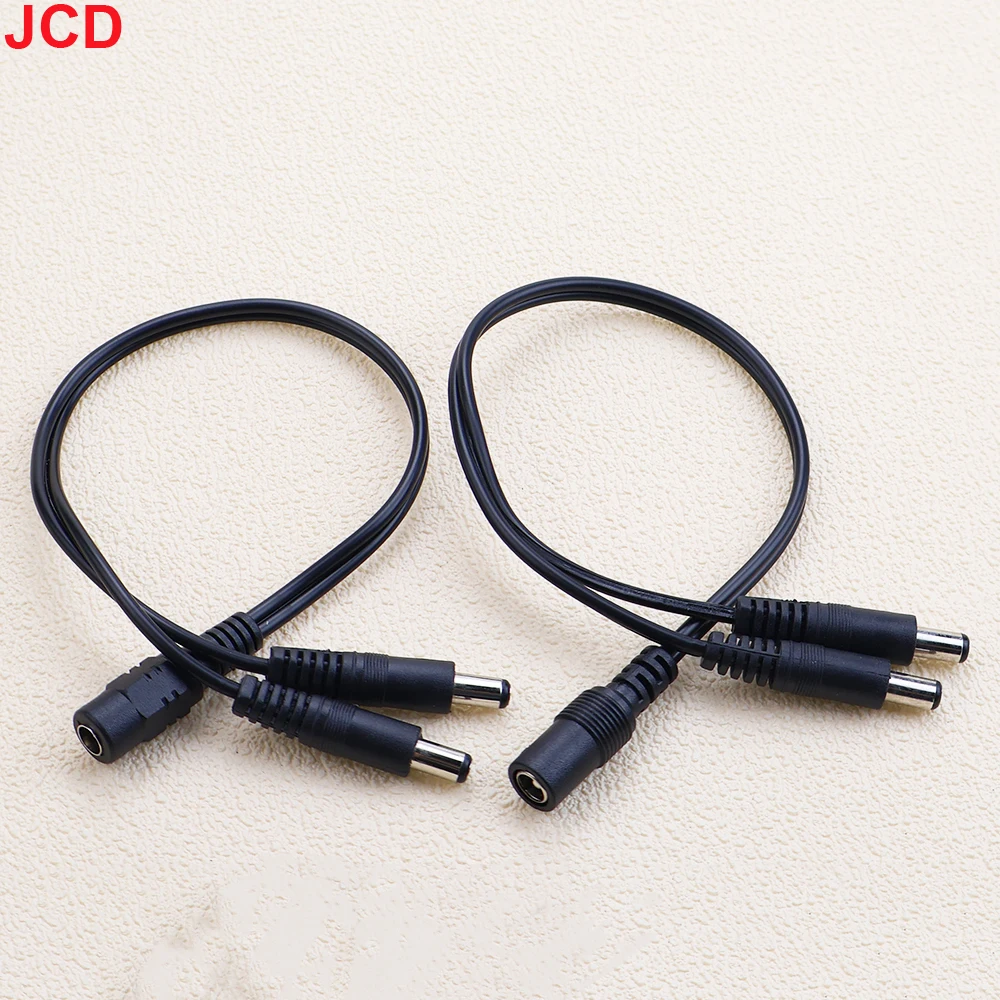 For CCTV LED Strip Light Adapter 5.5mmx2.1/2.5mm 1 Female To 2 Male Female 2way Connector DC Plug Power Supply Splitter Cable