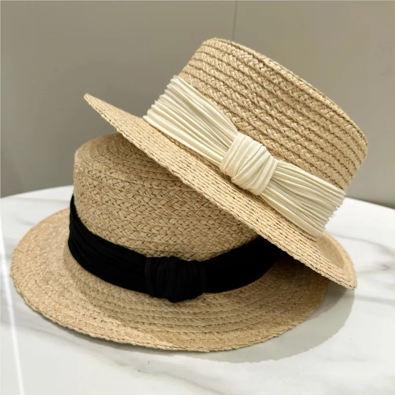 

Новая стильная женская шляпа для отдыха на море, плетеная.