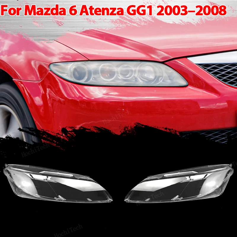 

Car Headlight Cover Lampshade Waterproof Bright Shell Cover Lamp Clear Lens Cover for Mazda 6 Mazda6 Atenza GG1 2003-2008