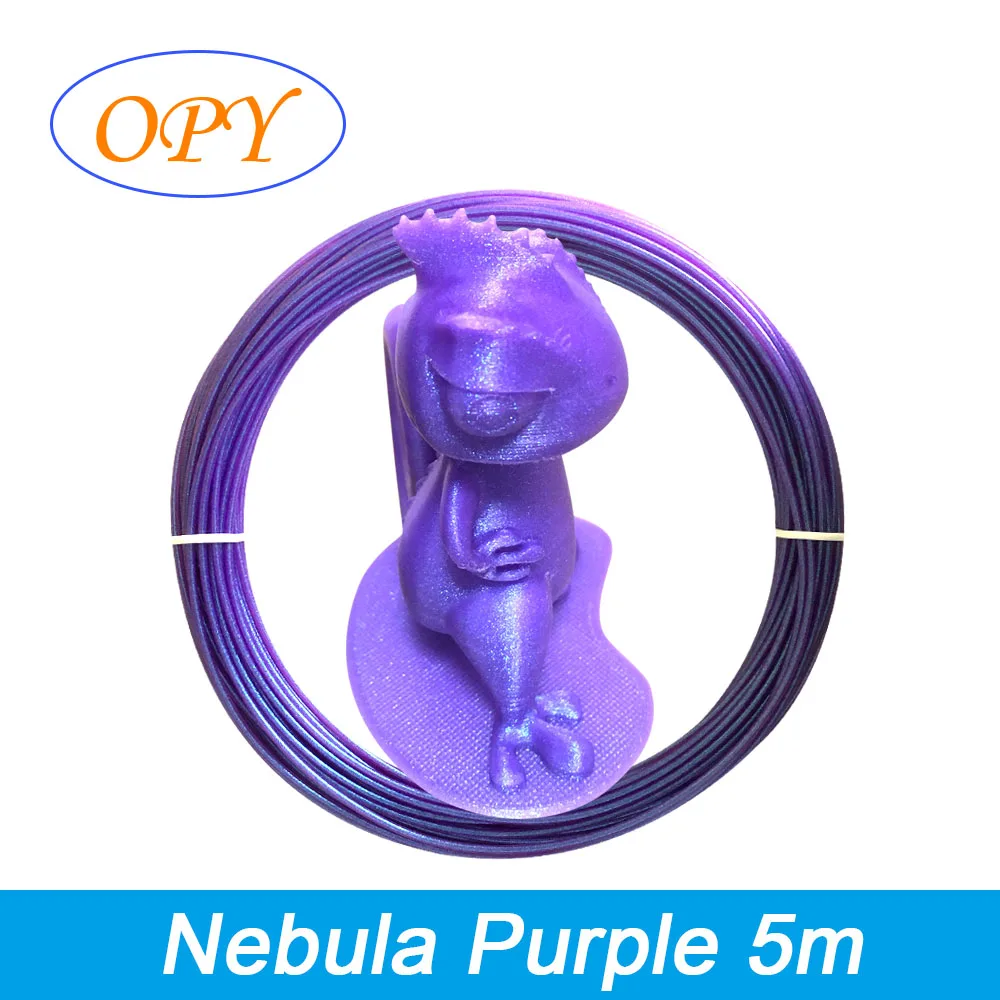 5M 3D Pen Filament Pla Plastic 1.75Mm Hout Koolstofvezel Zijde Marmer Glow Grijs Wit Zwart Rood Groen blauw Geel Refill