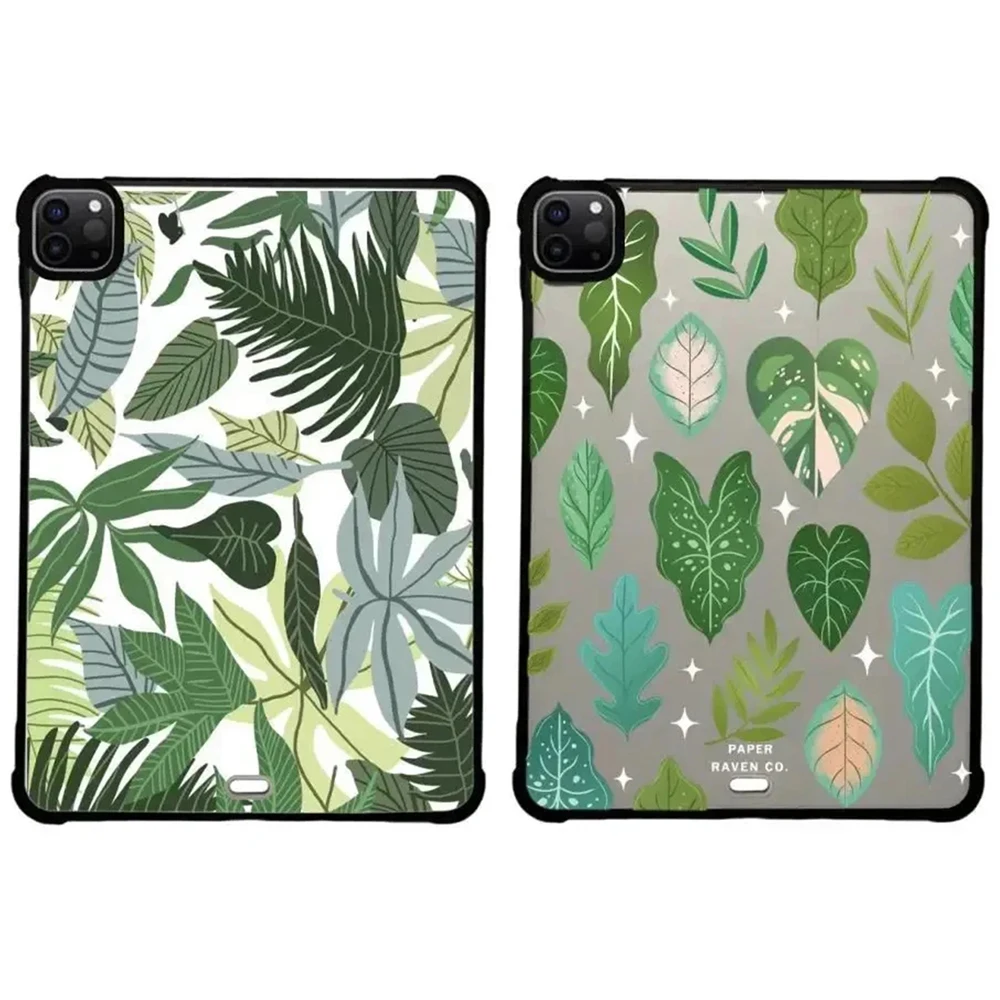 

Green Leaf Acrylic iPad Cover for iPad Air 4 5 (10.9inch) Mini 6 iPad Pro 2020 2021 2022 (11inch 12.9inch) Protective Case