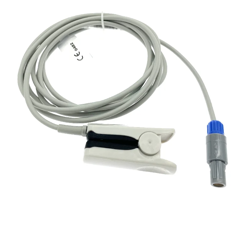 

Подходит для Ericons M-9000, аксессуары для мониторов ЭКГ, 6-контактный одинарный кровавый датчик насыщения кислорода, пальцевой пульс кислорода