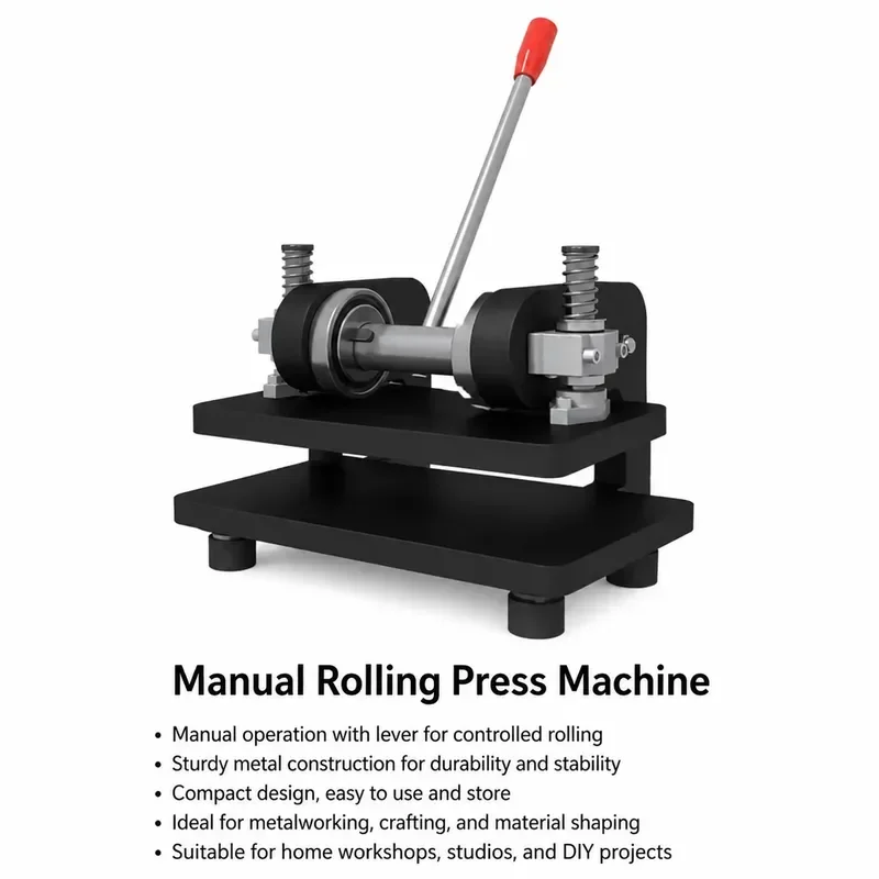 Manual Leather Cutting Machine Single Double Wheel Die Cutter for Photo Paper PVC EVA Sheet DIY Embossing Shaping Craft Tools