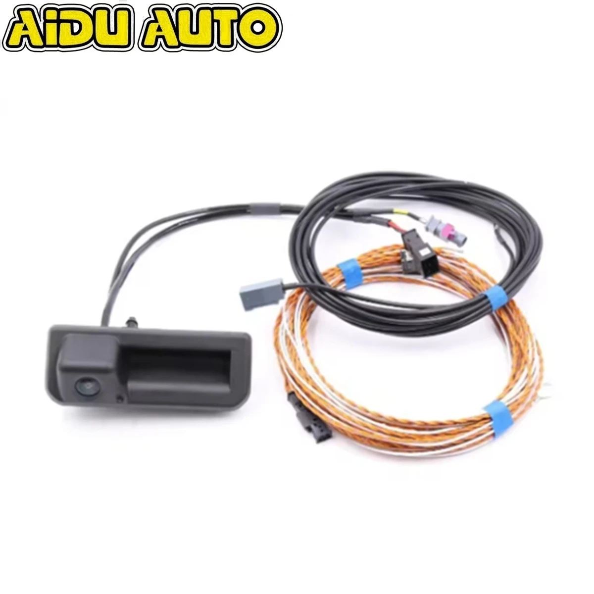 FOR AUDI Q2 81A Q3 F3 Rear View Camera water wash Trunk handle with Guidance Line Wiring harness MIB 2 3 HIGHLINE