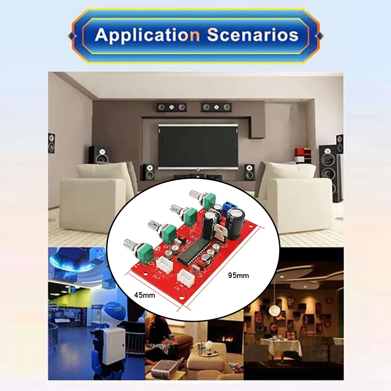 UPC1892CT Tone Board DC 12-24V Or AC 8-16V Single Power Supply Potentiometer Fixed Front-Level Tone Board