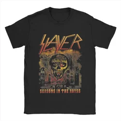 Camisetas De Slayer Orange Season In The Abyss para hombre, camisetas de algodón puro de ocio, camiseta de manga corta con cuello redondo, Tops 4XL 5XL