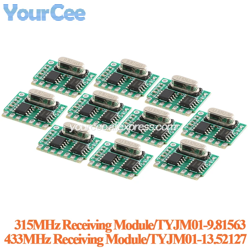 5pcs/1pc 315MHZ 433MHZ Learning Remote Control Receiver Decoding Board Module Supports PT2272 Multiple Working Module