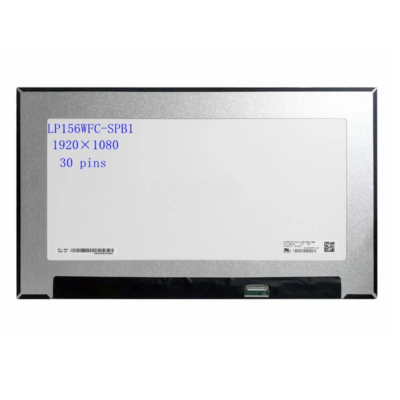 15.6'' LP156WFC-SPB1 fit NV156FHM-N63 FHD 1920*1080 Slim LED LCD Display Screen EDP 30pin 72% NTSC IPS matrix