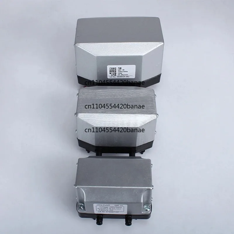 QB-F series ultra-quiet air pump stable outlet with air inlet with shock-absorbing foot aluminum shell