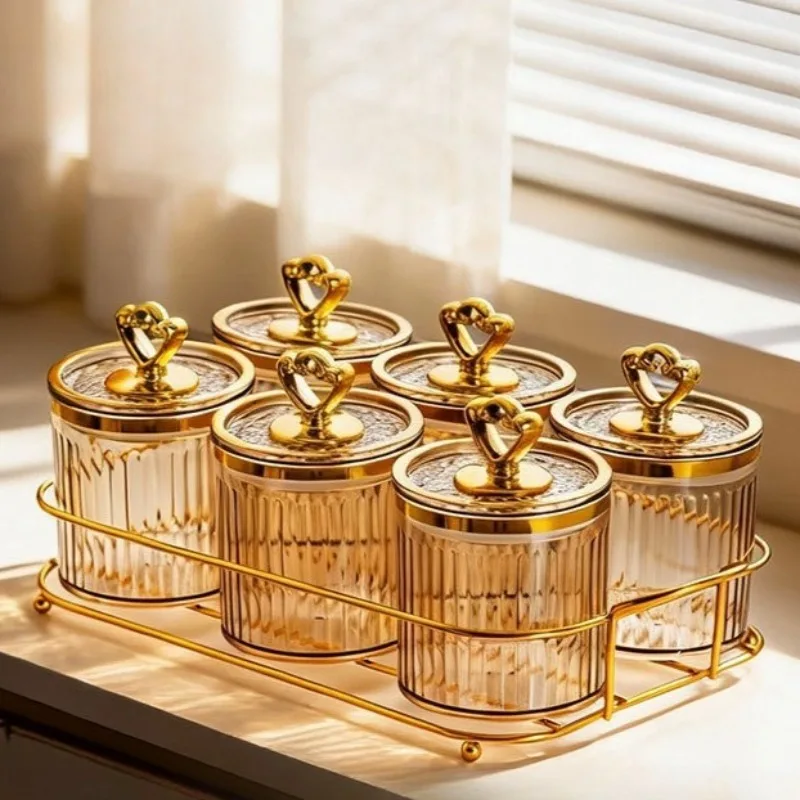 Food Grade Thick Sealed Storage Jar Set Household Lidded Nut Snack Dry Goods Moisture Proof Preservation Container