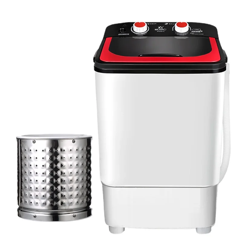 220v único cilindro roupa máquina de lavar roupa semi automática roupa interior inferior tomada barril de aço inoxidável máquina de lavar roupa barato