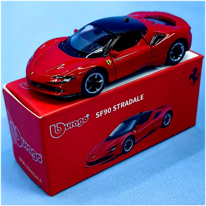 حقيقي في المخزون 1/43 Bburago Ferrari 812 SF90 SP3 F40 F50 سيارة رياضية سبيكة سيارة نموذج جمع ذكرى هدية عيد ميلاد اللعب