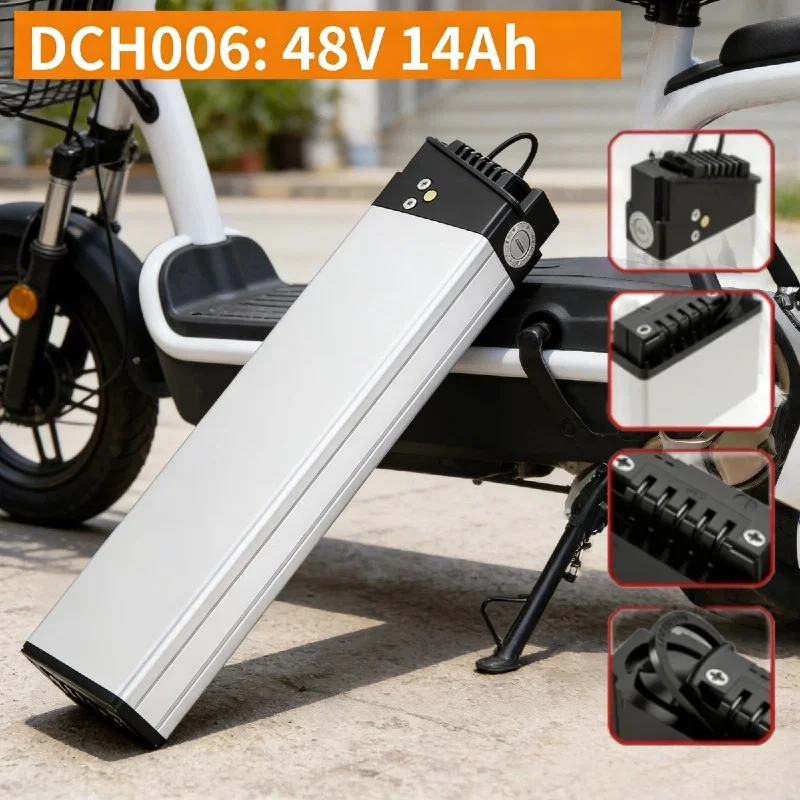 

Высокоемкостная перезаряжаемая батарея 48В DCH-009 15Ач, замена для Engwe EP-2 Pro Engine Pro, запчасти для модернизированного скутера