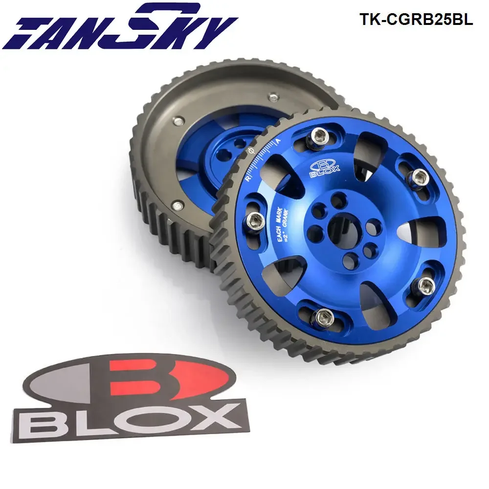 Adjustable Cam Gear Sprocket Alloy Timing Gear Blue Blox For Nissan Skyline GTR RB20DET RB25DET RB26DET 89-02 TK-CGRB25BL