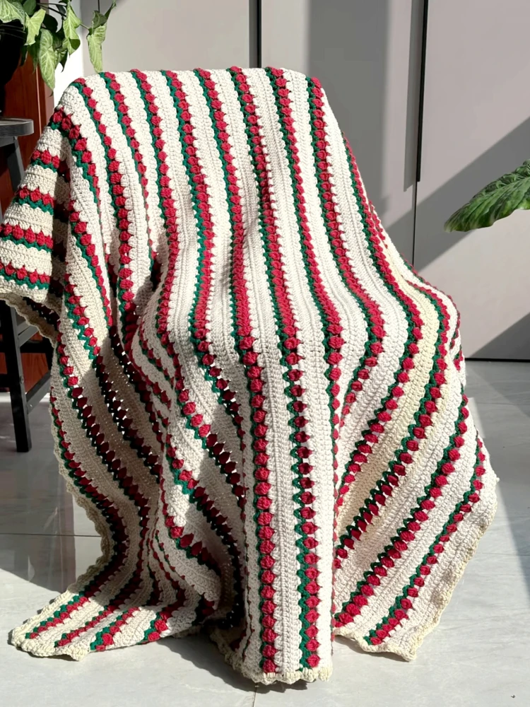 handmade-tulip-blanket-yarn-crochet-material-kit-flower-baby-blanket-creative-gift-middle-fine-yarn-tulip-pattern-knitting-set