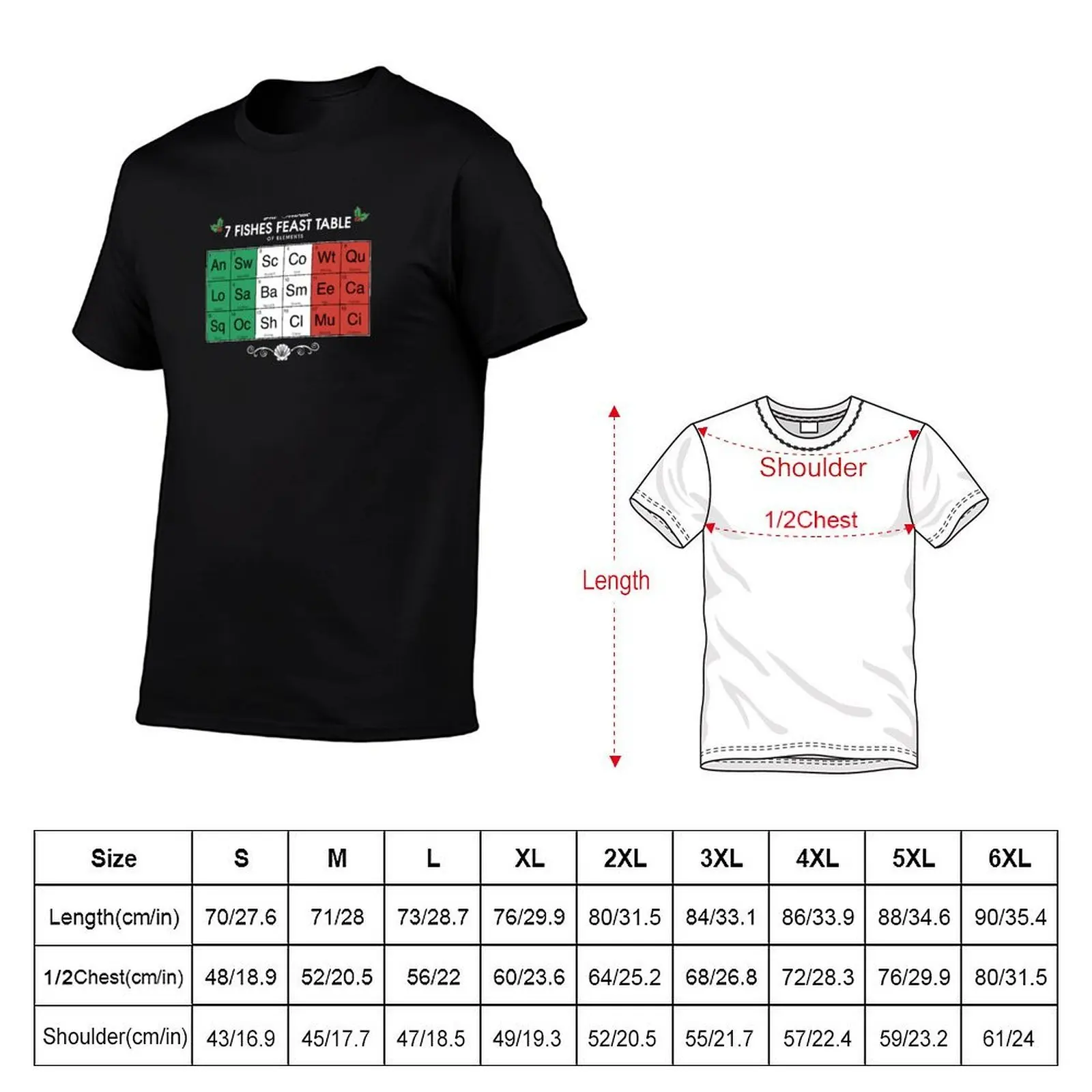 Feast Of The Seven Fishes Italian Christmas Holiday Party T-Shirt boys whites plus size clothes t shirts men