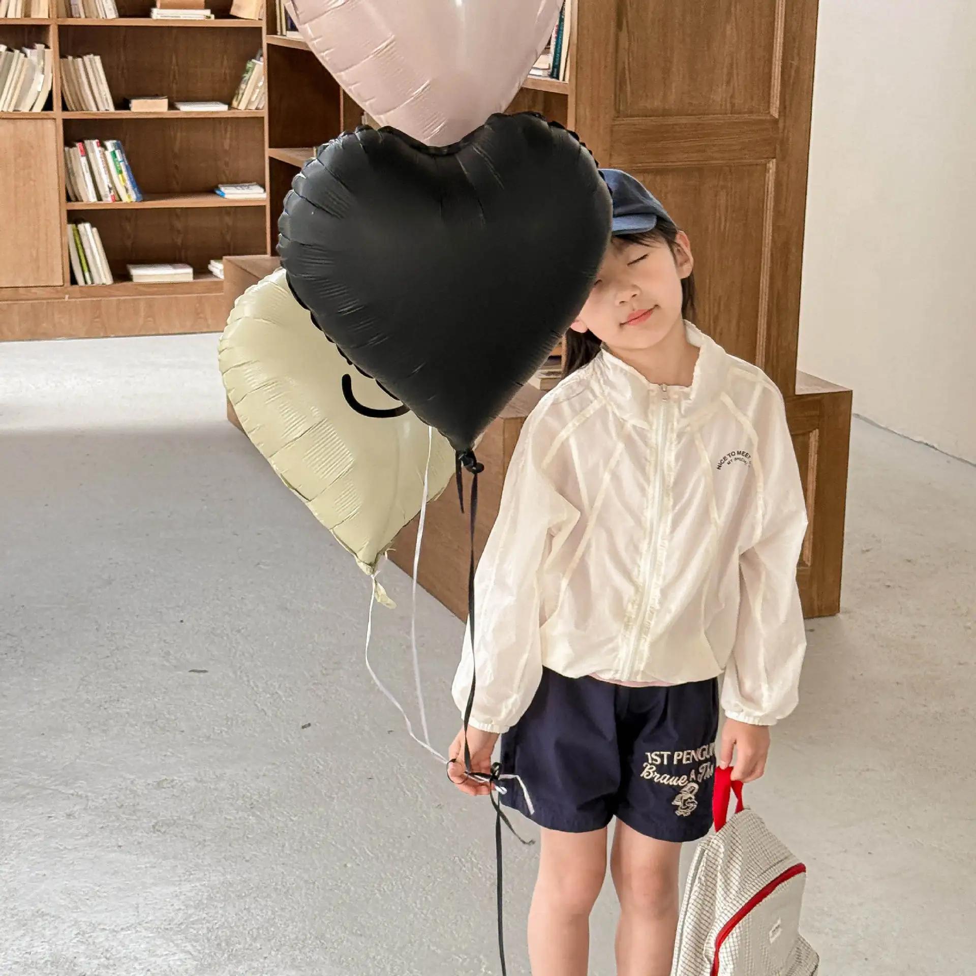 2025 Summer New Children Sunscreen Coat Girls Ultra Thin Breathable Cool Skin Clothing Air Conditioning Quick Drying Coat