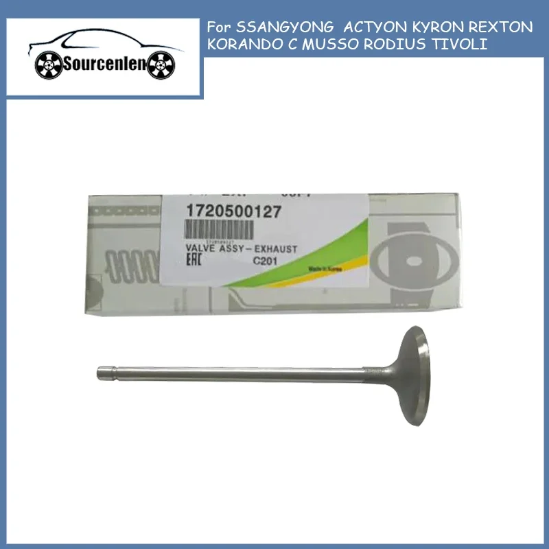 For SSANGYONG Intake Valve Exhaust Valve ACTYON KYRON REXTON KORANDO C MUSSO RODIUS TIVOLI 1720500127 1720530101