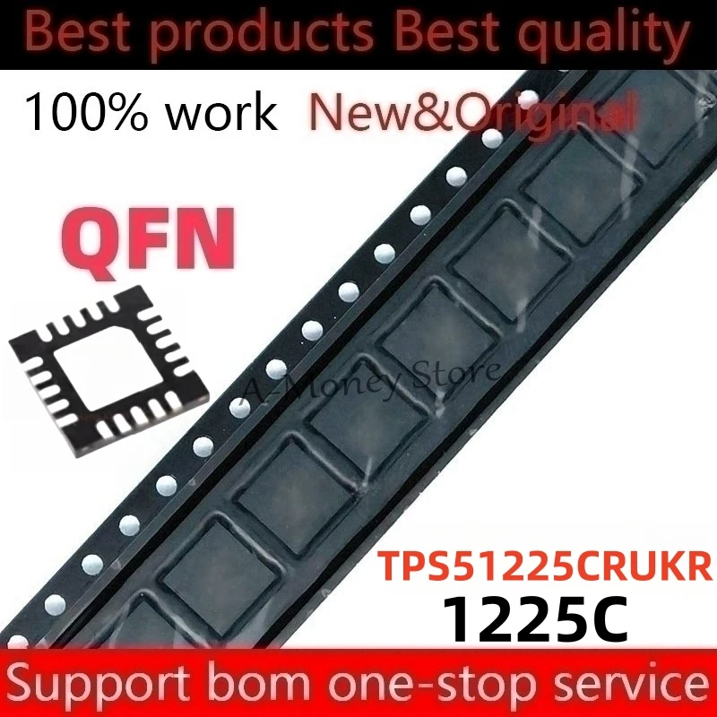 (5pcs)TPS51225CRUKR TPS51225C 1225C QFN-20