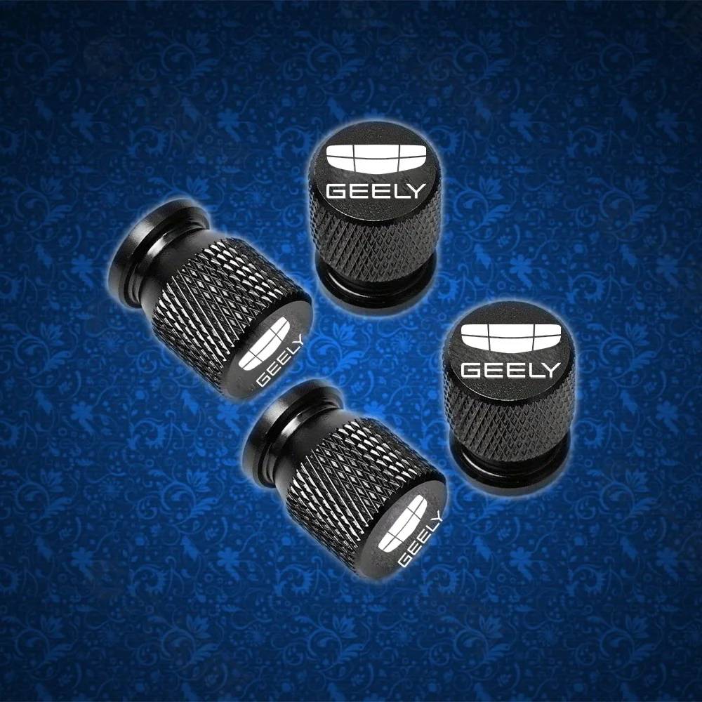 Car Tire Valve Cap For Geely Atlas Boyue Borui Geometry Coolray GX3 LC Panda Emgrand Tugella Azkarra EC7 EC8 EX7 EC CK2 GE NL3