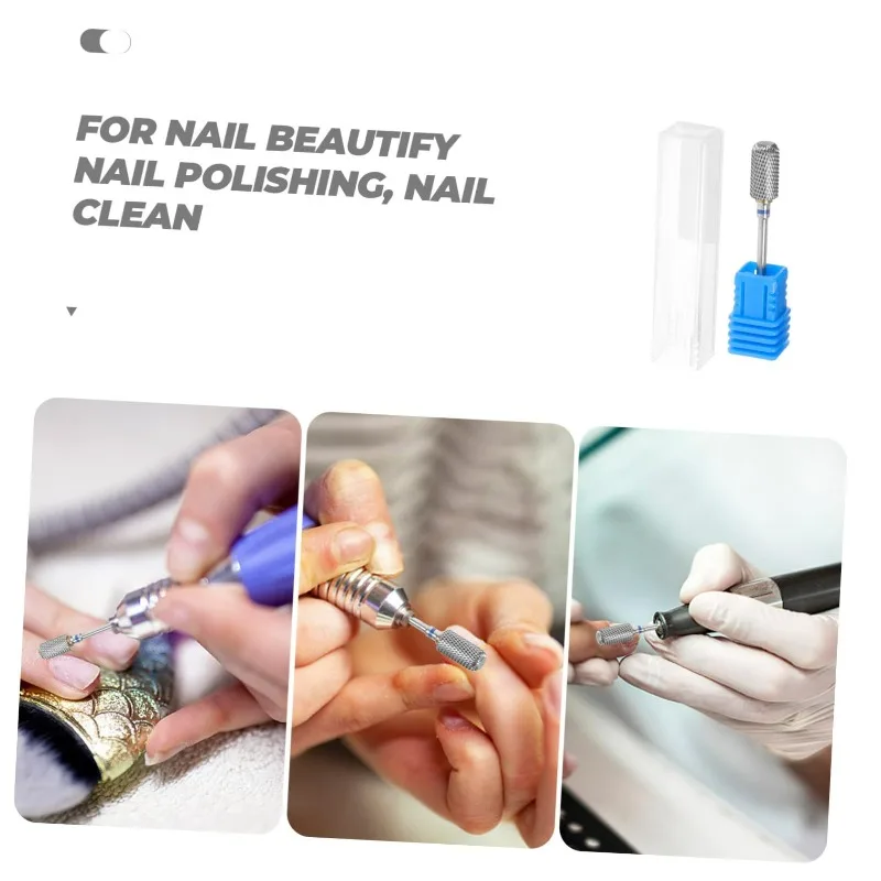 1 stks HYTOOS voor Manicure Elektrische Boor Nagels Accessorie Tool Vat Nail Boren Carbide Burr Stofdicht Bit Frees