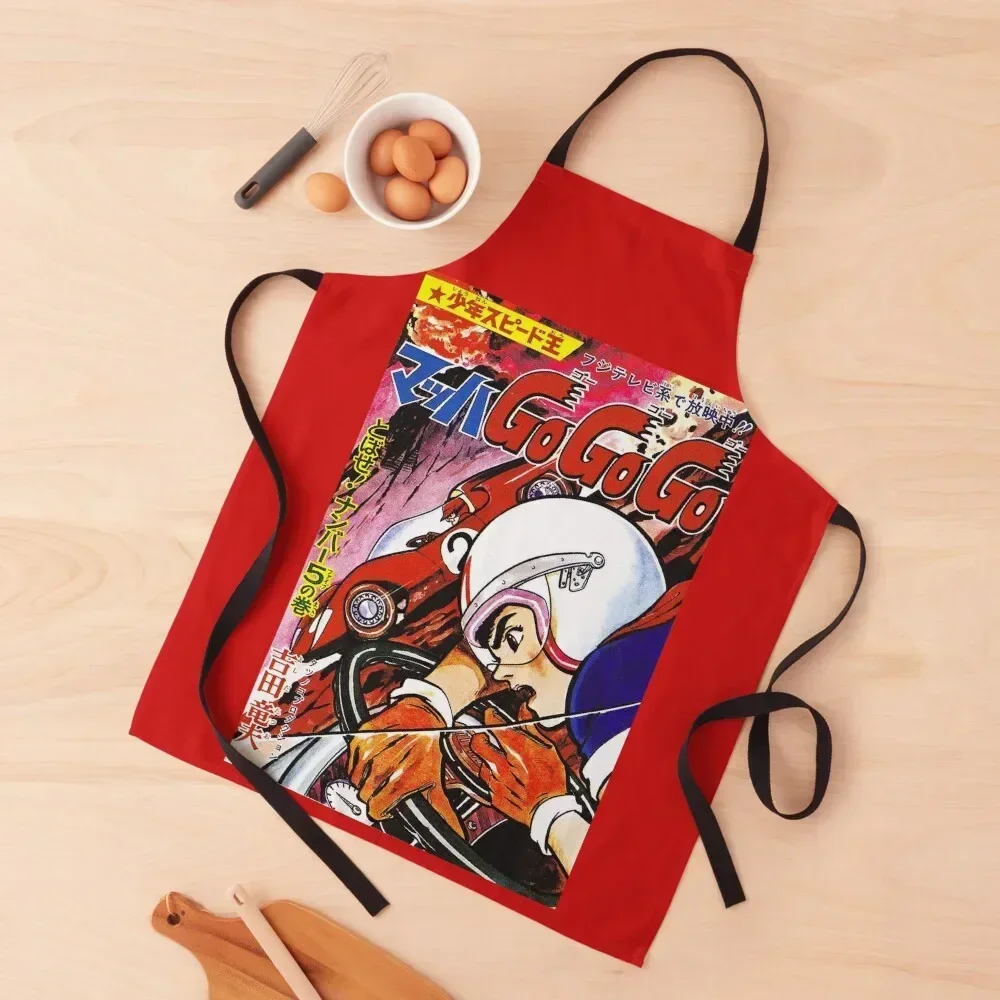 Mach Go Go Go Speed Racer Apron Manicurists Chef Uniform Women Chef Accessory Apron