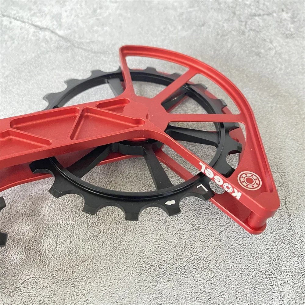 Kolossos Derailleur Pulley Wheel Oversized Bearing 82g for 105 ULTEGRA R9100 R8000 11s & Sram Red Force ETap AXS 12 Speed