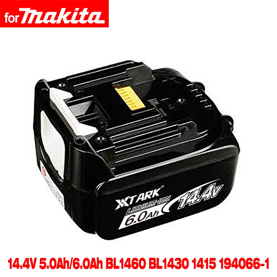 14.4V 6000mAh drill battery for Makita BL1430 Rechargeable Li-Ion Replacement LXT200 BL1415 194558-0 194559-8 194066-1