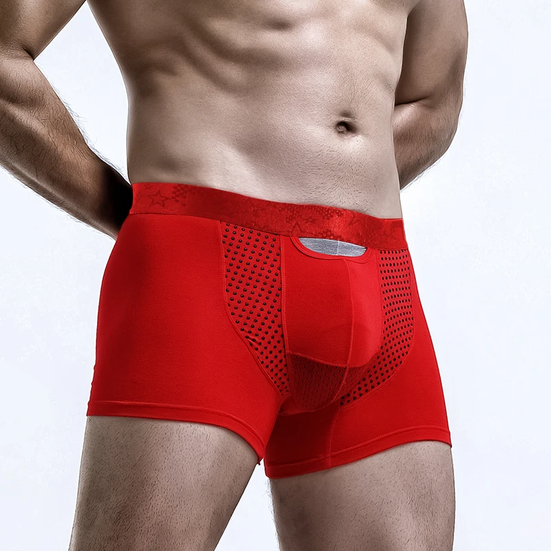 

3 шт. мужские отдельные трусы с семенами и пулей, с поддержкой мошонки и подошвой с ледяной нитью