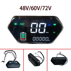 Veículo Elétrico Modificado LED Display Instrument, Velocímetro Quilometragem, Suporte Uma Linha, Alta Qualidade, 48V, 60V, 72V