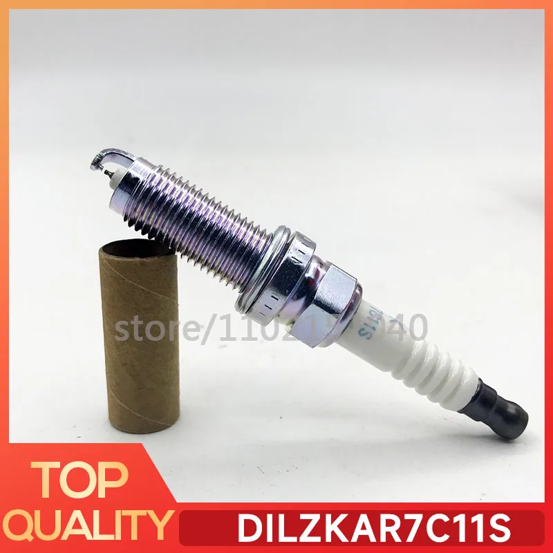 4pcs DILZKAR7C11S 90137 Dual Iridium Spark Plug for Honda HRV HR-V JAZZ VEZEL 1.5 1.5L 12290-5R0-003 L15B1 L13B2 L15B3 L15B4