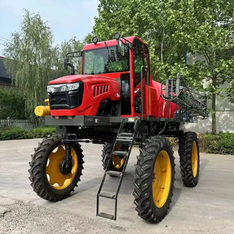 High Clearance Self Propelled Sprayer Tall Crop Chemical Dispenser Machine Minimize Soil Compaction Structural Damage