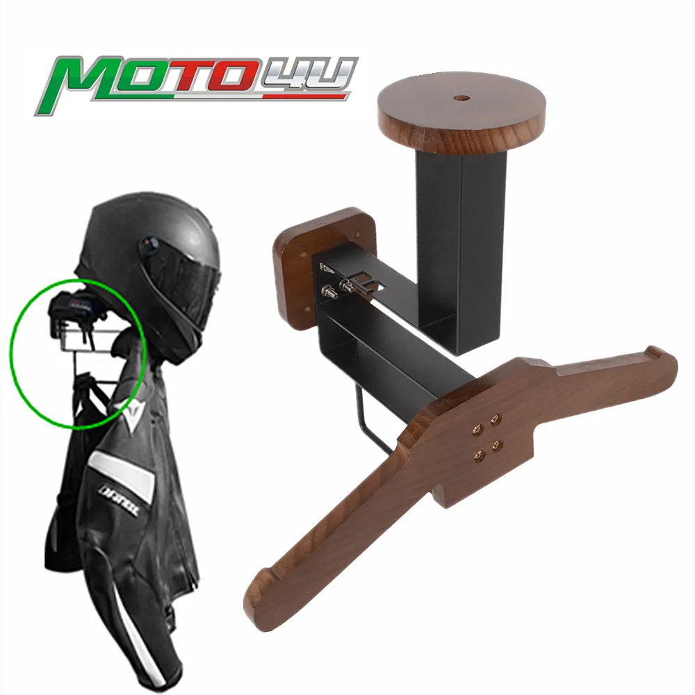 

Wall Mount Motorcycle Helmet Jacket Wall Mount Organizer Gear Cycling Suit Storage Strong Load-bearing All-in-one Helmet Rack