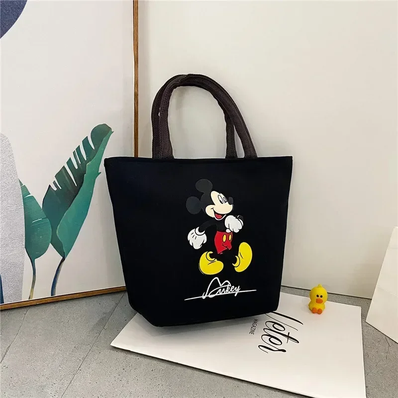 Disney Cartoon Fashion Minnie torebka torba na zakupy o dużej pojemności artykuły podróżne Mickey Mouse Lady płócienna torba na ramię typu crossbody