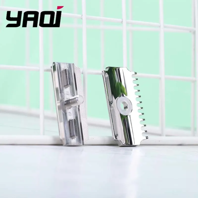 2026 YAQI Vostok 70DC 316 Stainless Steel Polished Dual Comb Safety Razor Head with 0.7mm Blade Gap